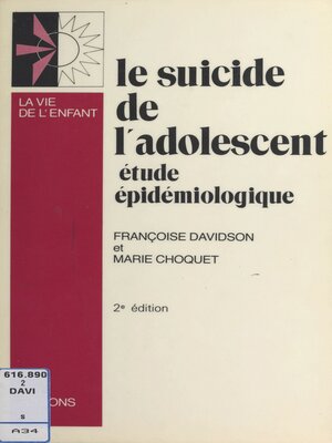cover image of Le suicide de l'adolescent